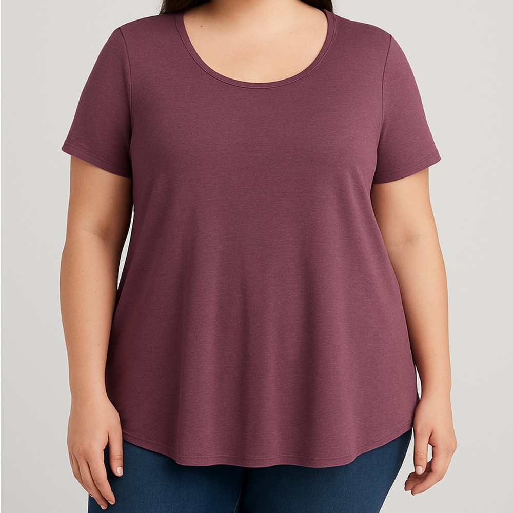 Mauve Chiffon Shirt 2XL
